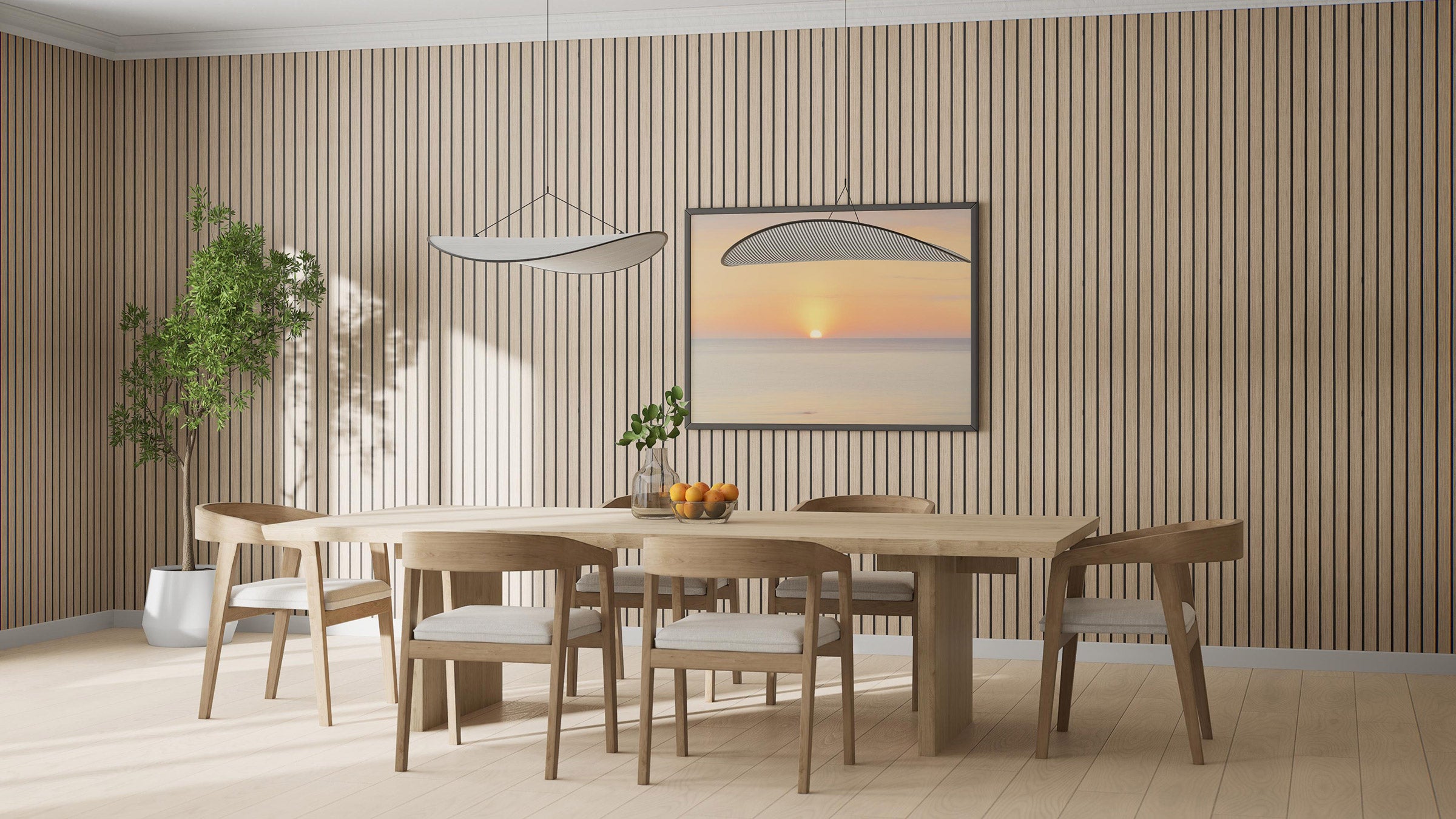 Very Light Timber Wide Timber Indoor Acoustic Wall Panels | Luxpanels