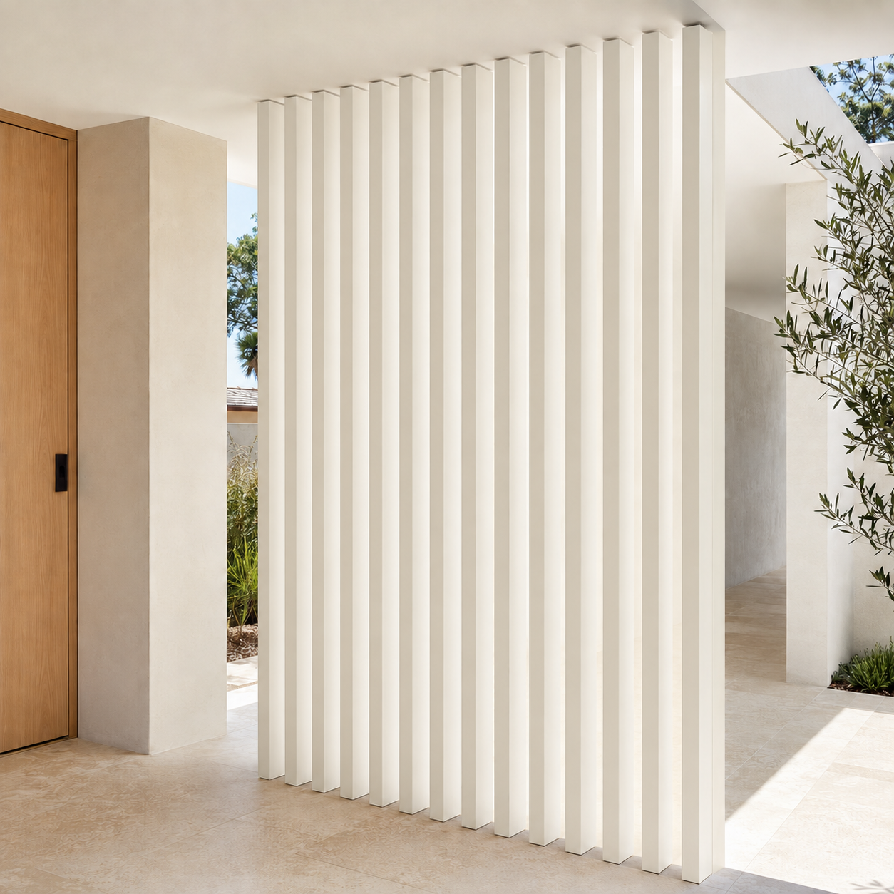 50x50 white batten